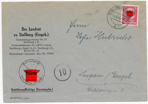 Landrat zu Stollberg/Erzgebirge nach Lugau 06.08.1945