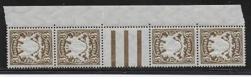 Bayern MiNr. 60y Zwischensteg II, postfrisch, ** Rand