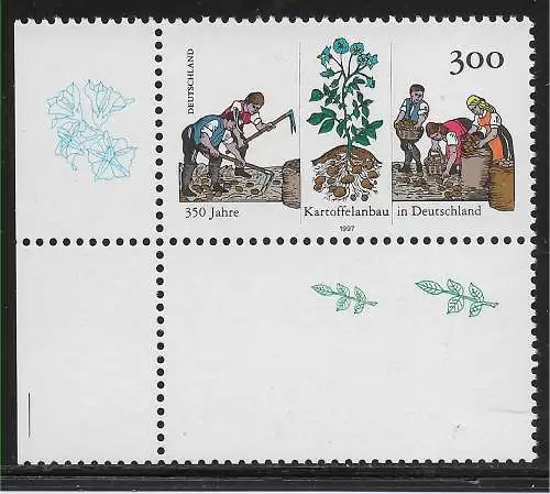 Bund: MiNr. 1946, Leerfeld, postfrisch, **