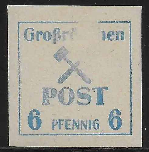 Großräschen, mit Druckausfall, **,  postfrisch