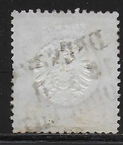 DR: MiNr. 19, Bahnpoststempel Dresden, winzig dünn