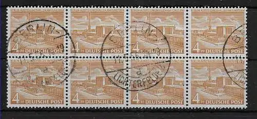 Berlin: MiNr. 112, 8er Einheit, gestempelt