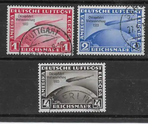 DR: MiNr. 496-498, gestempelt