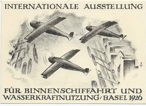 Flugpost mit Vignette Ausstellung Basel-Schaffhausen, Einschreiben 1926