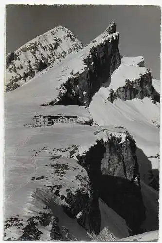 Hotel Wildstrubel, Gemmipass 1937 mit Luftpost nach Meran