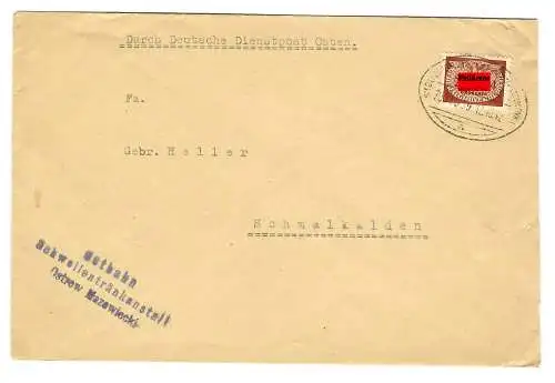 GG Generalgouvernement: Bahnpoststempel Siedlce-Warschau-Ostrow... Nr. 1039