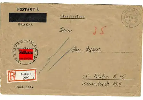 GG Generalgouvernement: Überdruck der VfS Krakau bei Wechsel 1944