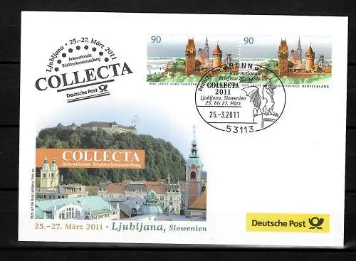 Ausstellungsbeleg zur Briefmarken-Ausstellung Collecta, Ljubljana 2011