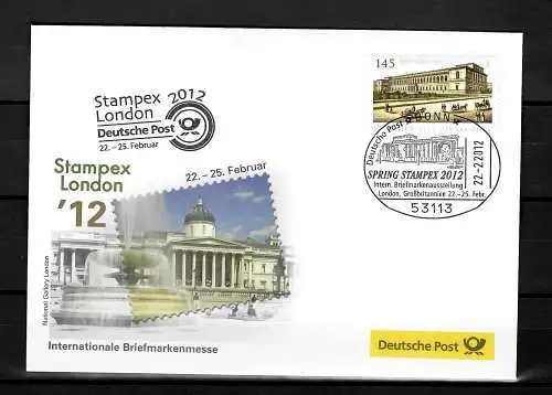 Ausstellungsbeleg zur Briefmarken-Ausstellung Stampex 2012, London, Museum