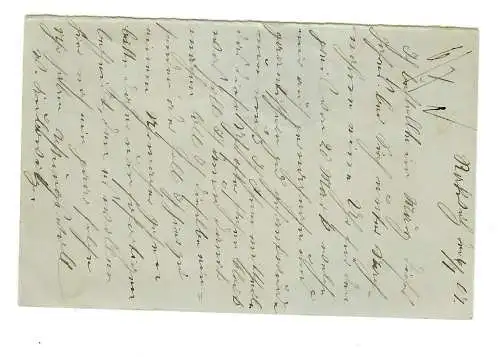 Ganzsache Rakwitz/Posen 1907 in die Schweiz