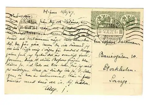 Ansichtskarte Helsingfors-Helsinki, 1927