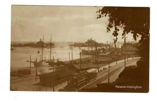 Foto-Karte Helsinki Helsingors 1923