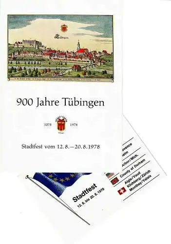 Stadtfest Tübingen 1978, 2 Karten
