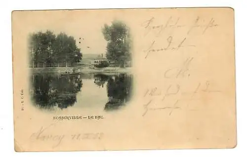 Ansichtskarte Bosserville le bac/Vosges/Epinay nach Heilbronn 1899