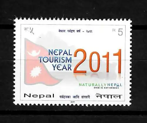 Jahr des Tourismus, Nepal, postfrisch Nr. 1011