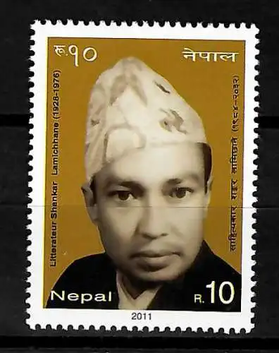 Literateur Shankar Lamichhane, Nepal, postfrisch 2011