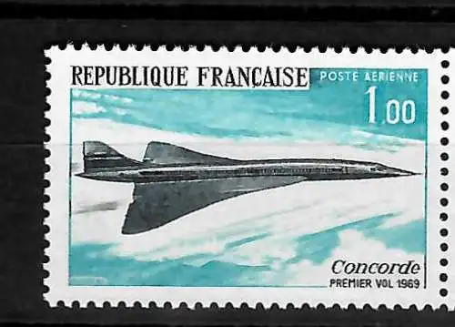 Erstflug der Concorde, 1969, Katalog Nr. 1655, postfrisch