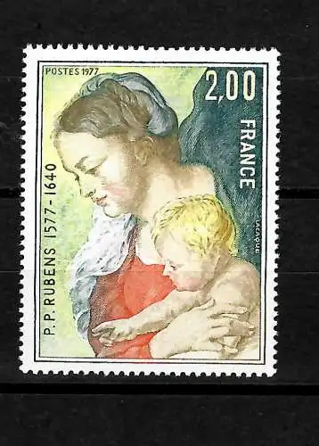 Geburtstag von Peter Paul Rubens, Katalog Nr. 2052, postfrisch