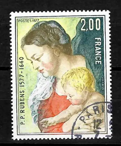 Geburtstag von Peter Paul Rubens, Katalog Nr. 2052, gestempelt
