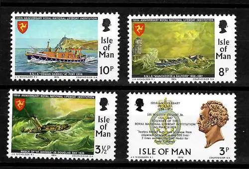 Isle of Man: 150 Jahre Lebensrettung, postfrisch