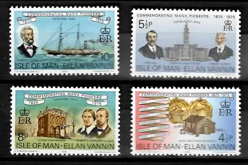 Isle of Man: 150. Jahrestag der Auswanderung nach USA, postfrisch