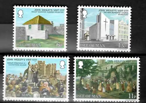Isle of Man: 200. Jahrestag Besuch John Wesley, postfrisch