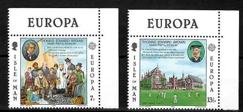 Isle of Man: Thomas Edward Brown, Europa Marken, postfrisch