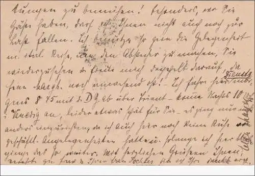 Bayern: 1912: Ganzsache von München nach Venedig