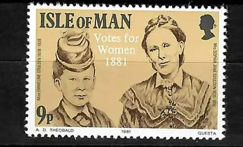 Isle of Man: 100 jahre Frauenwahlrecht, postfrisch