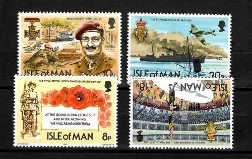 Isle of Man: 50 Jahre königl. britische Legion, postfrisch