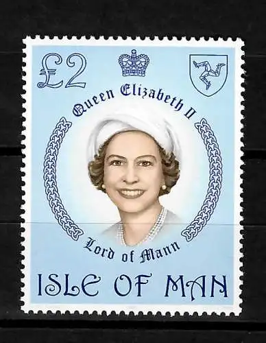 Isle of Man Königin Queen Elizabeth II, Lord of Mann, postfrisch
