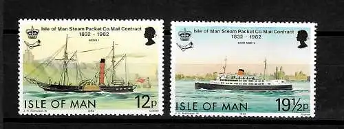 Isle of Man 150 Jahre Postvertrag, postfrisch