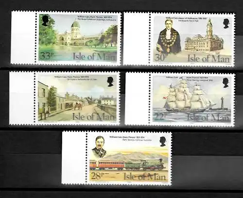 Isle of Man 75. Todestag von William Cain, Pionier postfrisch