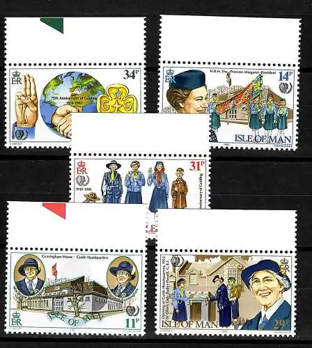 Isle of Man: 75 Jahre Pfadfinderinnen, postfrisch