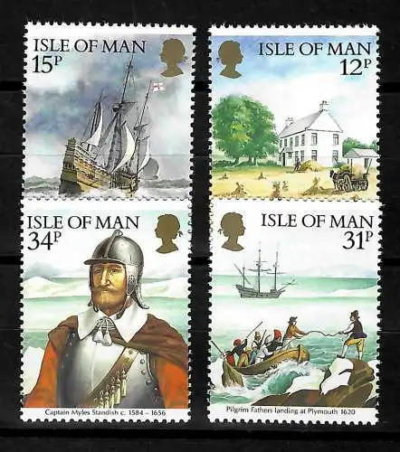 Isle of Man: Historische Verbindung mit Amerika, postfrisch