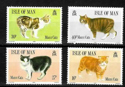Isle of Man: Manx Katzen, postfrisch