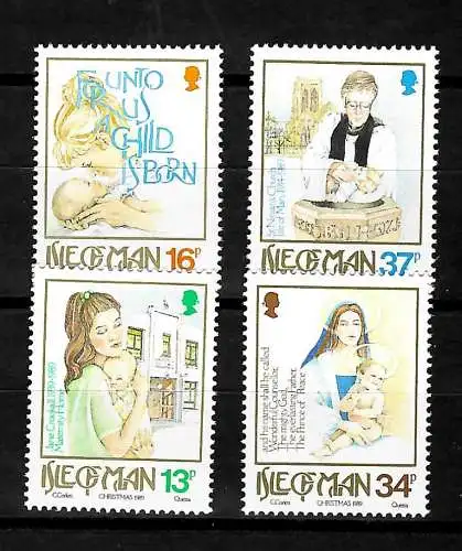 Isle of Man: Weihnachten, 50 Jahre Entbindungsanstalt, postfrisch
