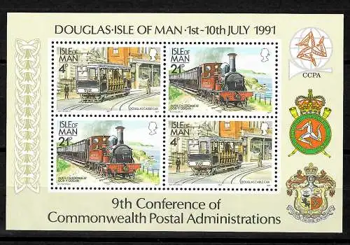 Isle of Man: Konferenz der Commenwelth Postverwaltungen, postfrisch