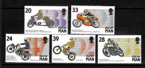Isle of Man: Motorradsport, Fahrer und ihre Maschinen,  postfrisch