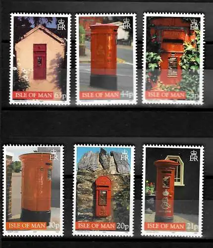 Isle of Man: Briefkästen, postfrisch