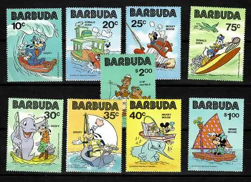 Barbuda: Disney Figuren, Comics: Donald, Miekey, Goofy, Minie, Chip, postfrisch