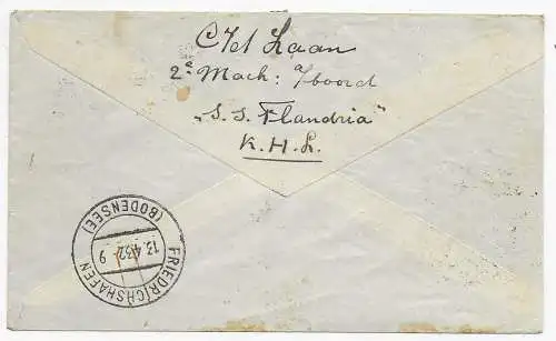 Brief via Condor-Zeppelin-Maio 1932 über Friedrichshafen nach Amsterdam