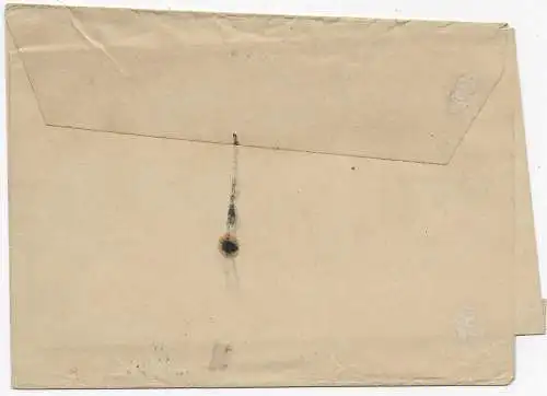 Streifband - Wrapper - Taxe, Capetown nach Bombay 1893