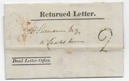 Dead Letter-Office, Returned Letter