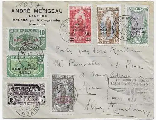Melong par N'Kongsamba/Kamerun - Ebolowa, Flusspost 1937