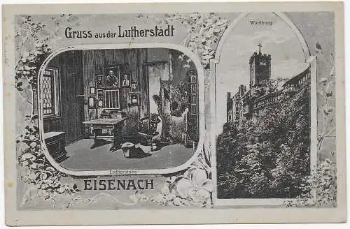 Ansichtskarte Lutherstadt Eisenach, Wartburg, Festkarte, 1921