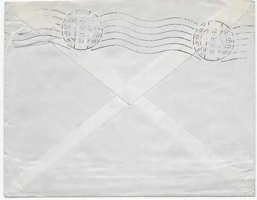 Ceuta, Post in Marocco, Air Mail Tetuan - British Post office, 1937