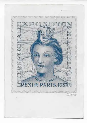 Exposition Philatelique Paris, 1937 nach Karlsruhe