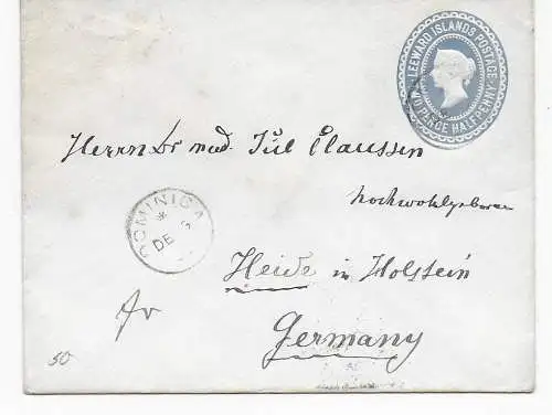 Dominica - Leeward Islands 1900 to Heide/Holstein, Germany