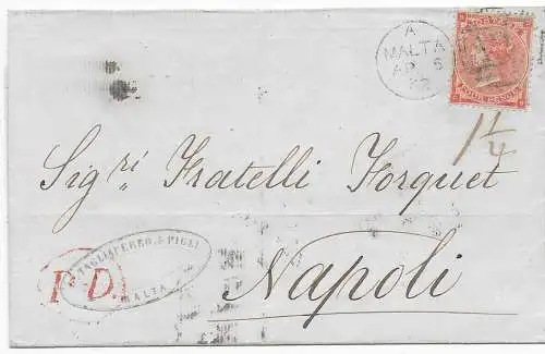 GB: Malta to Napoli, 1862